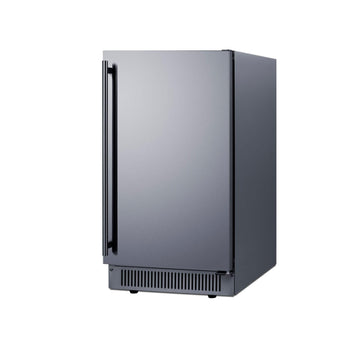 Summit 60 lb. Clear Ice Maker by Summit Appliance – ADA, 60.0 pounds, Stainless Steel, Right Hand Door, Model BIM182ADA