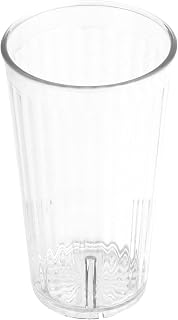 G.E.T. 8822-1-CL Heavy-Duty Shatterproof Plastic Faceted Tumblers, 22 Ounce, Clear (Set of 12)