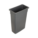 TrimLine Rectangle Waste Container Trash Can Only by Carlisle FoodService Products – 23 Gallon, 23.0 gallons, Polyethylene (PE), Gray, Model 34202323