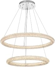 ELEGANT Lighting Bowen 35.5 inch LED Chandelier in Chrome