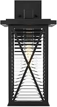 Elegant Lighting Jada 15" Outdoor Wall Sconce in Black