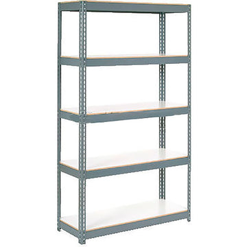 Extra Heavy Duty Shelving 36Wx24Dx60H 6 Shelves 1500 lbs. Cap. Per Shelf Gry by Global Industrial – 6, Alloy Steel, Grey, Model 716977