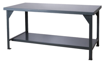 Heavy Duty Workbench by Durham – Steel/Iron, Gray, Model DWB-3048-95
