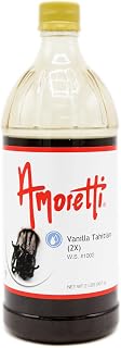 Amoretti Vanilla Tahitian Water Soluble 2X 2 lbs - Highly Concentrated & Perfect For Pastry, Savory, Brewing, and more, Preservative Free, Vegan, Kosher Pareve, Keto Friendly
