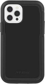 CASE-MATE PELICAN - VOYAGER Series - Case for iPhone 12 and iPhone 12 Pro (5G) - Military Drop Protection - Holster - 6.1 Inch - Black
