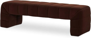 Verity Bench Fabric Brown