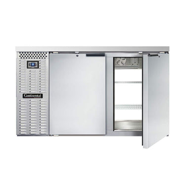BBC59S-SS-PT Two Section Refrigerated Pass-Thru Back Bar Cooler by Continental Refrigerator – Commercial Grade