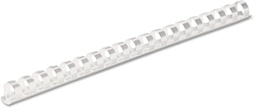 Fellowes Plastic Binding Combs, 90 Sheet Capacity, 1/2 Inch, White, 100 per Pack