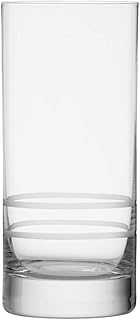 Crafthouse by Fortessa Professional Barware by Charles Joly, Etched Schott Zwiesel Tritan 16.2 oz Iced Beverage, Longdrink, Collins Barware/Cocktail Glass, Set of 4
