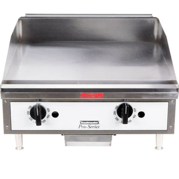 24" Thermostatic Control Gas Griddle by Toastmaster – Stainless Steel, Stainless, Model TMGT24