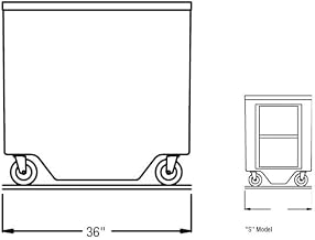 36" x 30" x 35" Open Base Utility Unit