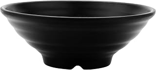 G.E.T. B-549-BK-EC Melamine Large Round Serving Bowl, 1.5 Quart (Set of 4)