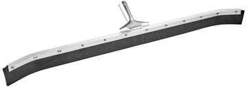 Curved Industrial Duty Steel Floor Squeegee by Ettore – 36 In, Silver, Model 54536