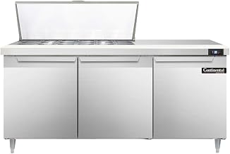 DL72-18M Designer Line Mighty Top Sandwich Unit, 72" W, With 18 Pan Top Openings