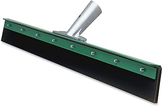 UNGER AquaDozer Heavy Duty Squeegee, Black Rubber, Straight, 24 Inch Wide Blade (FP600)