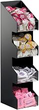 Calmil 1423 Classic Coffee Condiment Display, 6.75" Length x 5.25" Width x 21" Height, Black