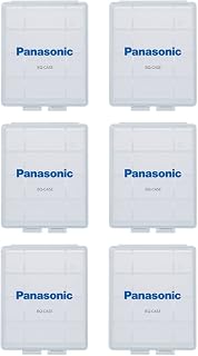 Eneloop Panasonic BQ-CASE6SA Battery Storage Cases with 4AA or 5AAA Battery Capacity, 6 Pack