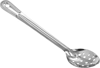 Winco 13" Stainless Steel Basting Perforated Spoon | Dishwasher safe, Restaurant service, Great for Cooking, Buffet Service, Food Preparation and Serving