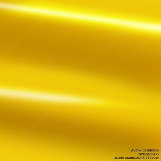 Avery Dennison Avery SW900-236-O GLOSS AMBULANCE YELLOW 3in x 5in (SAMPLE SIZE) Supreme Vinyl Car Wrap Film