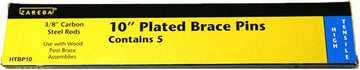 Zareba 10 Inch Galvanized Brace Pin for Electric Fence - Durable Galvanized Steel Construction - 5 Pack - HTBP10