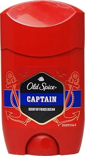 Old Spice Captain Men’s Deodorant Stick 50 ml / 1.69 fl oz, Solid Underarm Deodorant with Fresh Clean Fragrance, Daily Grooming Essential for Home, Gym, and Travel Use