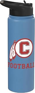 Carlisle High School Blue Aces Football Stainless Steel Insulated Water Bottle