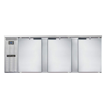 BBC90-SS Three Section Refrigerated Back Bar Cooler by Continental Refrigerator – Commercial Grade