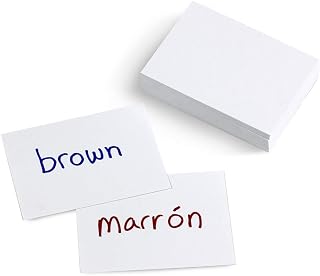 Hygloss Products Ultra White Blank Flash Cards - Great Study Tool - Multitude of Uses - 2” x 3” - 100 Cards