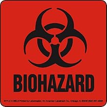 Labelmaster H-BBL6 Biohazard Label, 6" x 6" (Pack of 100)