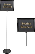 Sign Holder Stand for Restaurant Entrances, Adjustable Sign Stands for Display, Pedestal Sign Holder, Includes 8 Inserts | 28 Inches High | 11 x 14 Inch Frame - by Chef Master 90033