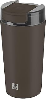 ZWILLING Thermo Plus Thermal Mug 480 ml, Stainless Steel, Warm Up to 9 Hours, Coffee Mug To Go, Double-Walled, Leak-Proof, Dishwasher Safe, Chocolate