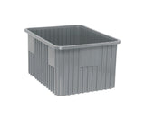 DG93120 Dividable Grid Storage Container by QUANTUM STORAGE SYSTEMS – 22.5L x 17.5W x 12H, 4725.0 cubic_inches, Plastic, Gray, Model DG93120GY