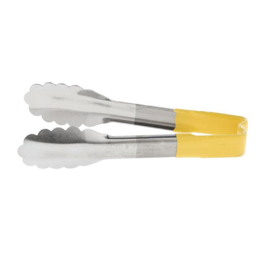 S/S Yellow Handled 6" Tong by Vollrath – Stainless Steel, Silver, Model 4780650