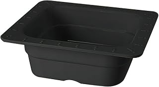 G.E.T. Enterprises GET ML-157-BK Sixth-Size Insert Melamine Food Pan,2.5" Deep, Black
