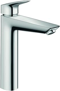 hansgrohe Logis Modern Low Flow Water Saving 1-Handle 1 10-inch Tall Bathroom Sink Faucet in Chrome, 71090001