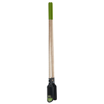Post Hole Digger with Hardwood Measurement Handle by AMES – 68-Inch, Wood, Green, Model 2701600