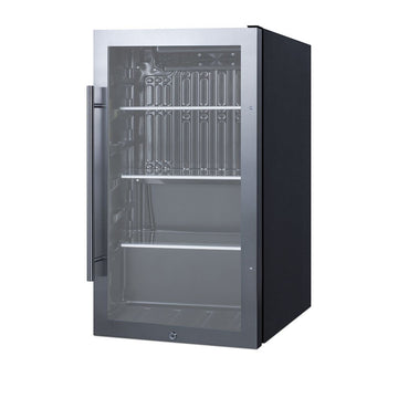 Summit 19” Beverage Center by Summit Appliance – 19" W x 17" D, 3.13 cubic_feet, Stainless Steel, Model SPR488BOS