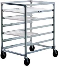 New Age NS834A Mobile Half Height Tray Rack with Slides for (12) 15" x 20" Trays & No Top