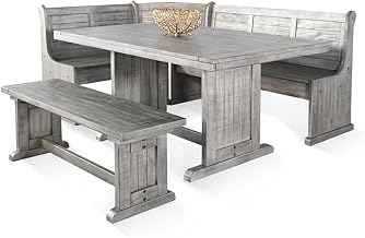 Sunny Designs Solid Wood Breakfast Nook Set (Alpine Grey)