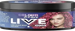Schwarzkopf LIVE Colour & Care Hair Mask, 5 Minute Wash Out Temporary Colour Boost, Lasts up to 6 Washes- Rosy Pink, 150ml