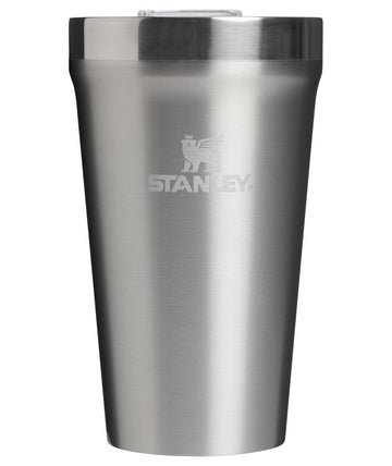 Everyday Tumbler 16 oz | Press Fit Drink Through Lid | Beverage by STANLEY – 16 Ounces, 16.0 fluid_ounces, Stainless Steel, Stainless Steel Ash, Model 100000142934