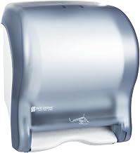 San Jamar T8000 Tear-N-Dry Essence Towel Dispenser, Fits 8" Wide Roll, 11-3/4" Width x 14-7/16" Height x 9-1/8" Depth, Arctic Blue