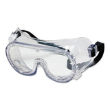 Chemical Splash Safety Goggles by MCR Safety – 7.9"L x 1.28"W x 3.9"H, Rubber, Clear, Model 2235R