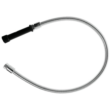 Dishwashing Pre-Rinse Unit Hose Only Stainless Steel - 44" L by HUBERT – Stainless Steel, Silver, Model 5HSE44