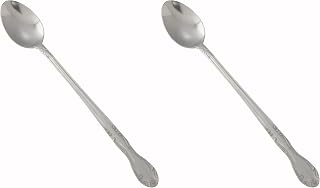 Winco 8" Elegance Stainless Steel Iced Tea Spoons (Set of 12) (Pack of 2)