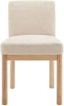 Bed Bath & Beyond Bloomfield Chenille Low-Back/High-Back Dining Side Chair (Set of 2) Low-Back - Santana Cream