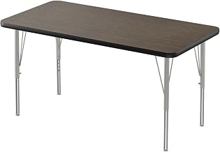 Correll Melamine Activity Tables with Walnut Finish AM2460-REC-01-14-09