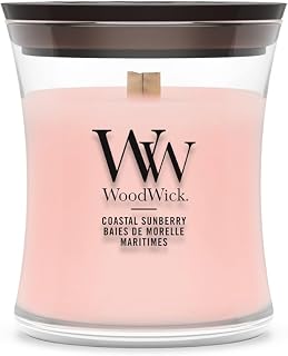 WoodWick Scented Candle| Mini Hourglass Candle | Coastal Sunberry | Perfect Gifts for Women