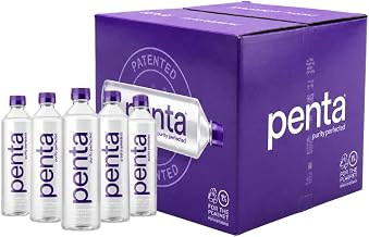 Penta Ultra-Purified Water, Oxygen Infused Natural pH Hydration, Solar-Powered 13 Step Purification Process,16.9 Fl Oz (Pack of 24)