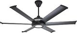 Big Ass Fans Mammoth 60" Outdoor Ceiling Fan with LED Light – Black Finish – Wi-Fi Smart Fan with Remote & Voice Control – Wet Rated Patio Ceiling Fan with Light – Quiet Operation – 3 Yr Warranty